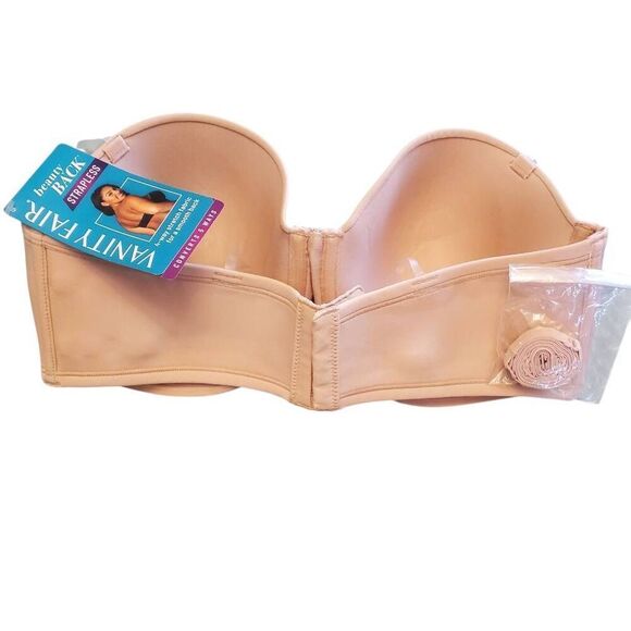 Vanity Fair Womens Beauty Back Smoothing Strapless Bra, Rose Beige, 38C - Picture 5 of 6